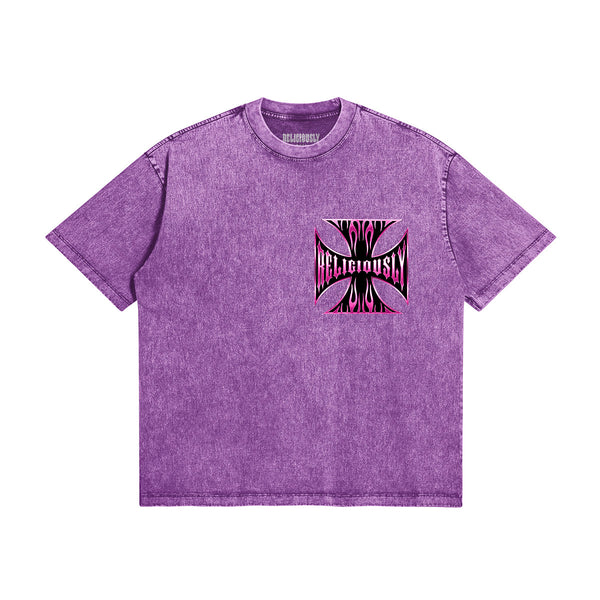 PURPLE HAZE IRON CROSS T-SHIRT