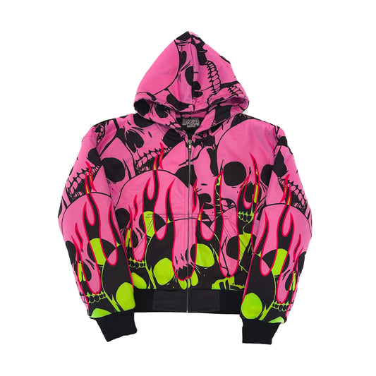 PINK NASCAR EXTRA CROPPED JACKET