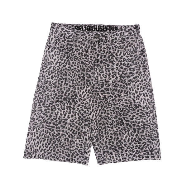 LEOPARD PRINT JORTS
