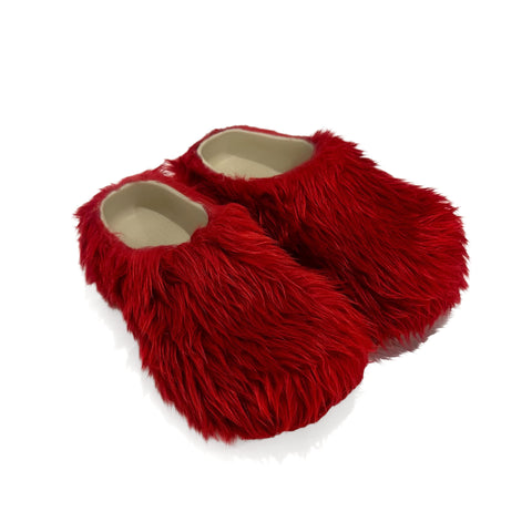 RED FLAME SLIP ONS