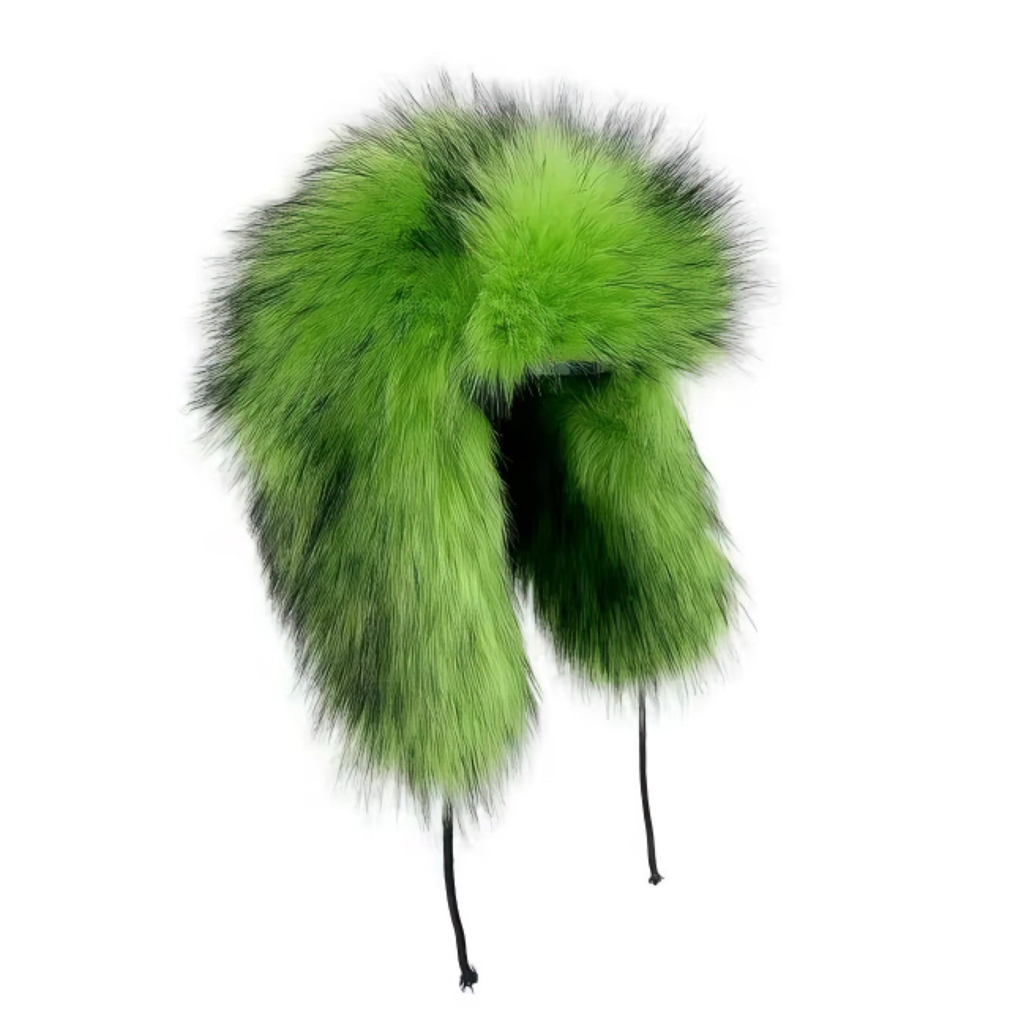 SLIME GREEN FUR HAT