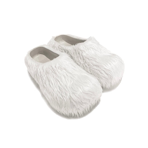PURE WHITE SLIP ONS