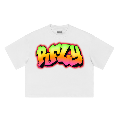 RFLY GRAFFITI CROPPED T-SHIRT