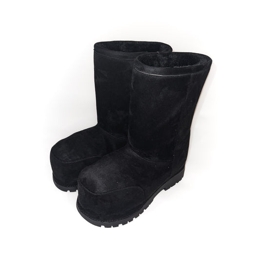 BLACK SHEEP SUEDE BOOTS