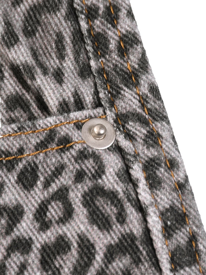 leopard,cheetah,streetwear,wide,leg,pants,jeans,mens,unisex