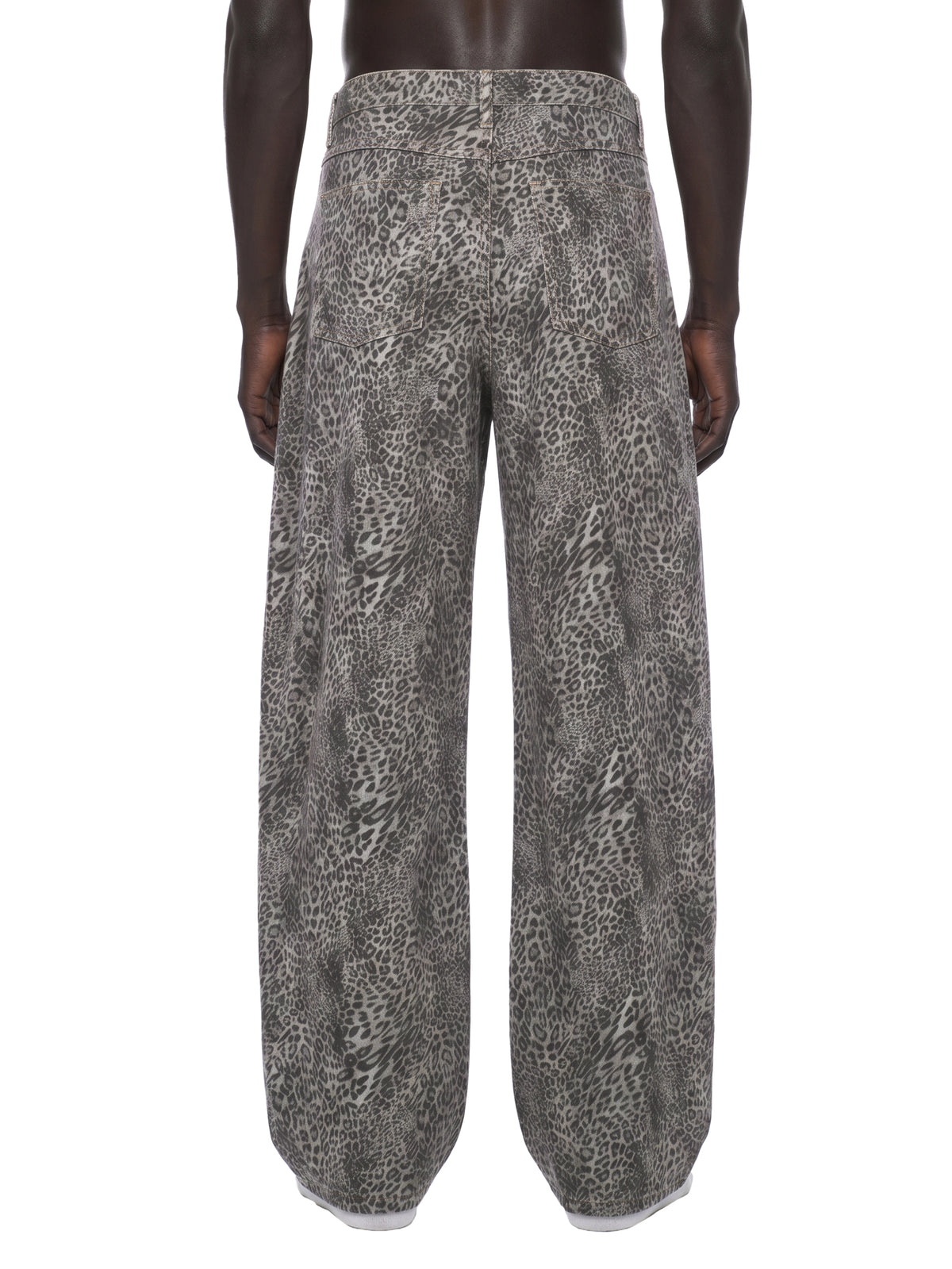 leopard,cheetah,streetwear,wide,leg,pants,jeans,mens,unisex