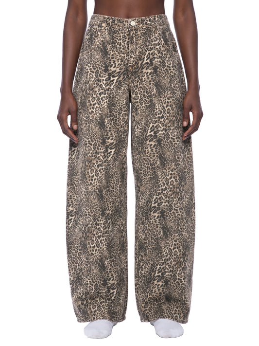 leopard,cheetah,streetwear,wide,leg,mens,womens,jeans,pant